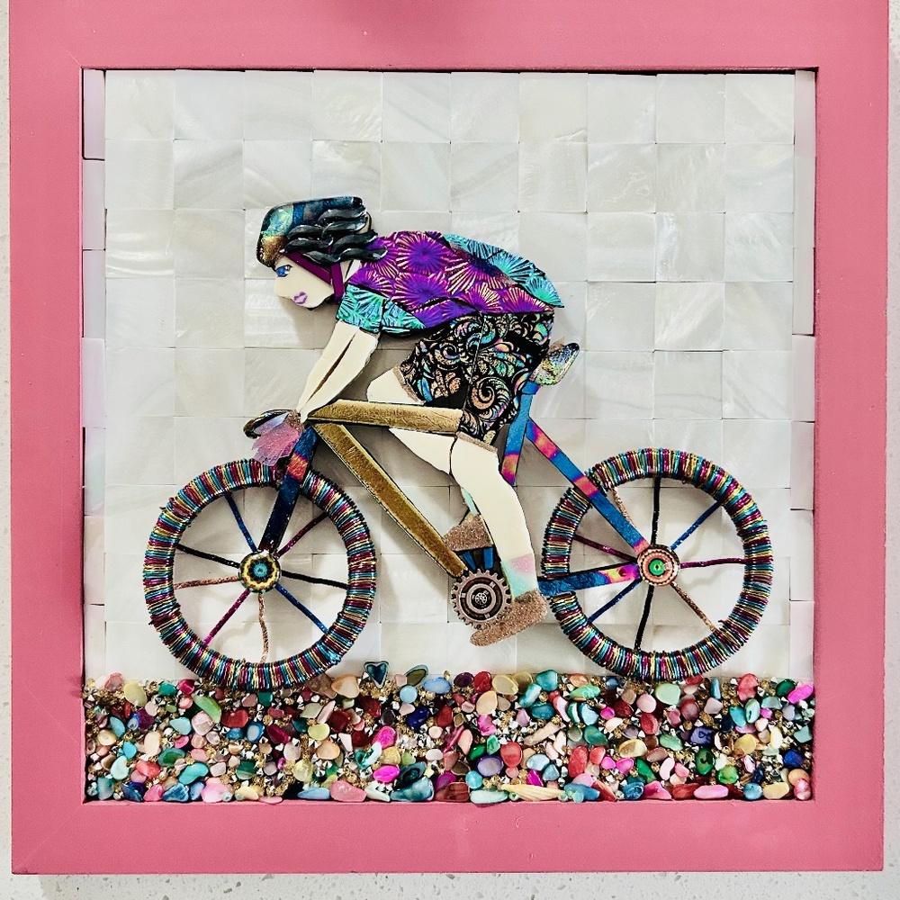 Bicycle Glass Art